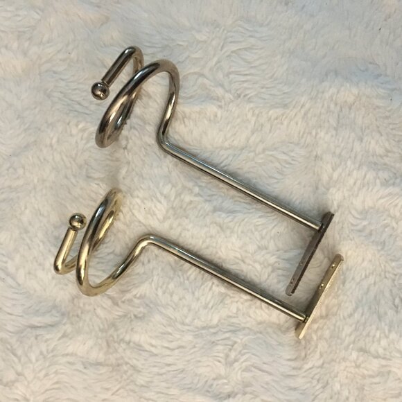 Bouclair Vintage Metal Gold Spiral Curtain Brackets Missing Original Har… - Picture 1 of 5
